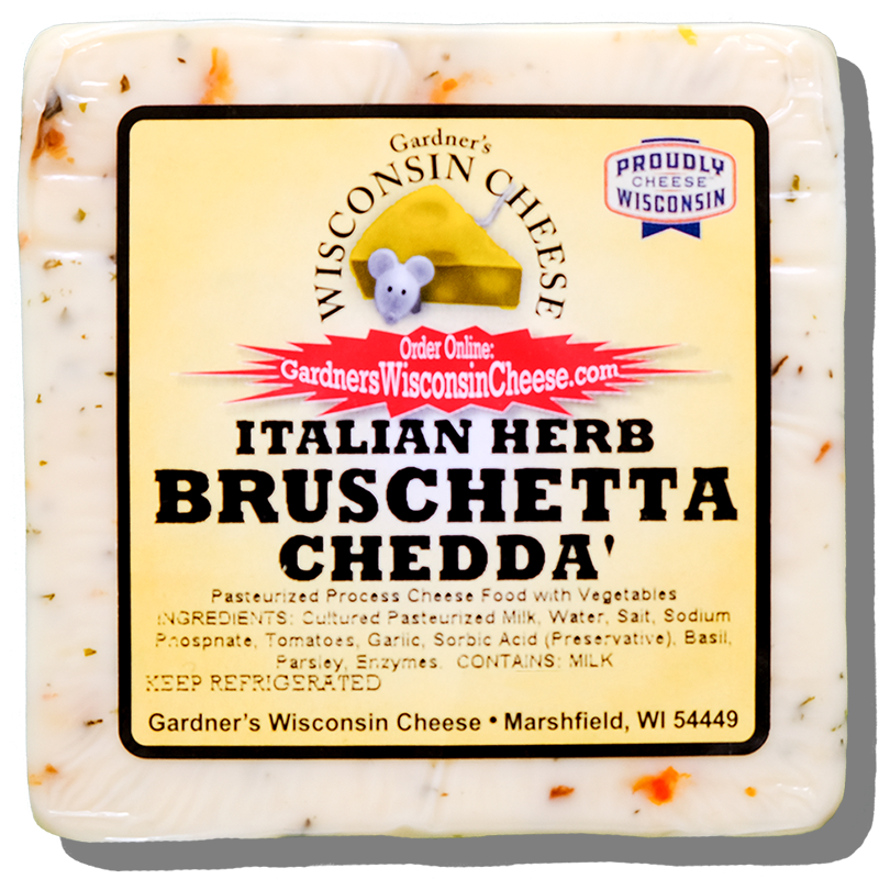 Free Italian Herb Bruschetta Cheddar *NEW* - Gardners Wisconsin Cheese and Sausage