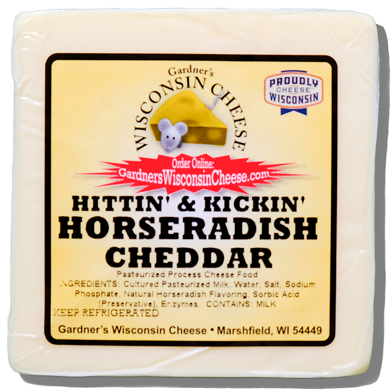 Horseradish Cheddar - Gardners Wisconsin Cheese and Sausage