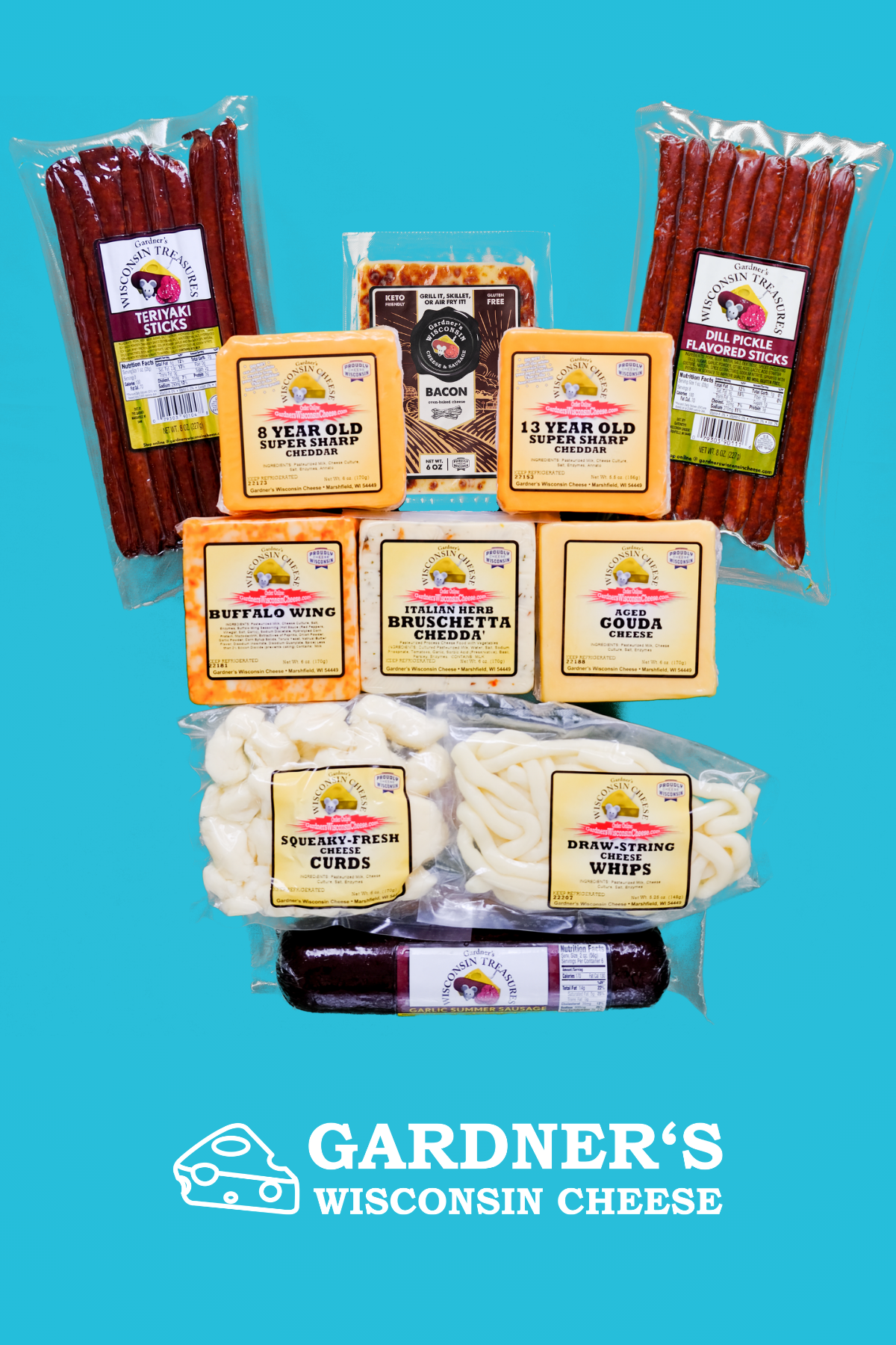 ULTIMATE Wisconsin Cheese and Sausage Package - Gardners Wisconsin Cheese and Sausage