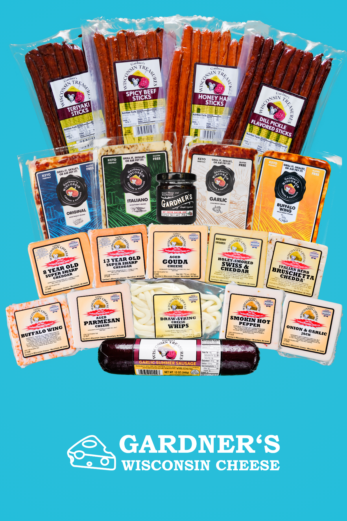 ULTIMATE DELUXE Wisconsin Cheese and Sausage Package *NEW*